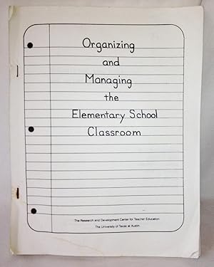 Image du vendeur pour Organizing and Managing the Elementary School Classroom mis en vente par Flamingo Books