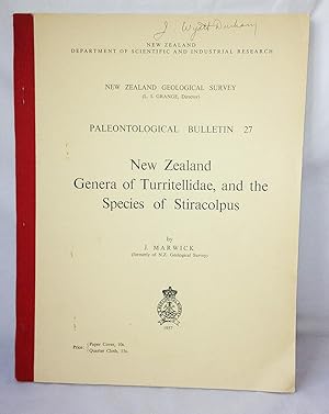 Image du vendeur pour New Zealand genera of Turritellidae, and the species of Stiracolpus by Marwick, J. mis en vente par Flamingo Books