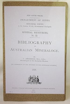 Bibliography of Australian mineralogy.