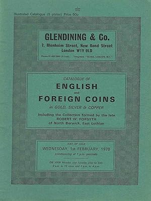 Bild des Verkufers fr *Glendining & Co. Catalogue of English and Foreign Coins, 1st February 1978 zum Verkauf von Librairie Archaion