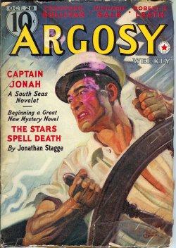 Image du vendeur pour ARGOSY Weekly: October, Oct. 28, 1939 ("Lords of Creation"; "The Stars Spell Death") mis en vente par Books from the Crypt