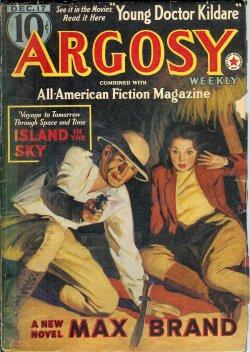 Imagen del vendedor de ARGOSY Weekly: December, Dec. 17, 1938 ("Young Doctor Kildare"; "The Thirty-nine Steps"; "Flying Colours") a la venta por Books from the Crypt