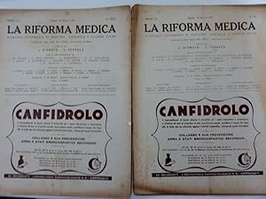 "Anno LIX Napoli, Agosto / Settembre / Ottobre / Novembre 1945 - LA RIFORMA MEDICA Giornale Setti...