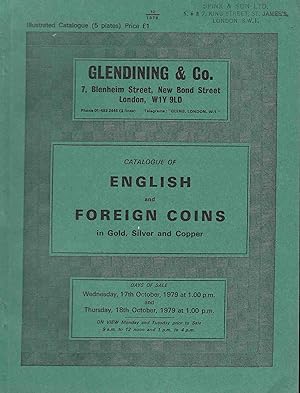Immagine del venditore per Glendining & Co. Catalogue of English and Foreign Coins , 17th October 1979 venduto da Librairie Archaion