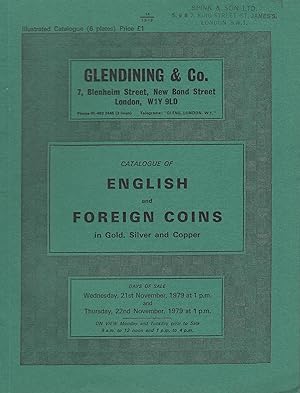 Immagine del venditore per Glendining & Co. Catalogue of English and Foreign Coins, 21st November 1979 venduto da Librairie Archaion