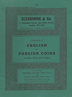 Imagen del vendedor de Glendining & Co. Catalogue of English and Foreign Coins, 23rd April 1980 a la venta por Librairie Archaion