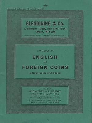 Bild des Verkufers fr *Glendining & Co. Catalogue of English and Foreign Coins, 21st & 22nd May 1980 zum Verkauf von Librairie Archaion