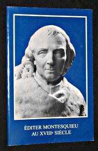 Bild des Verkufers fr Editer Montesquieu au XVIII sicle zum Verkauf von Abraxas-libris
