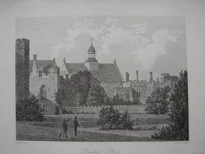 Seller image for Original Antique Engraving Illustrating Penshurst Place in Kent. By Paul Amsinck. Published By E.Lloyd in 1809 for sale by Rostron & Edwards