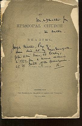 Seller image for The Episcopal Church in Reading [Pennsylvania]. for sale by Peter Keisogloff Rare Books, Inc.