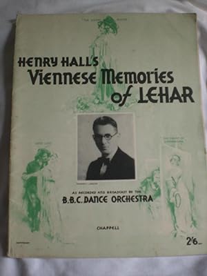 Viennese Memories of Lehar , sheet music