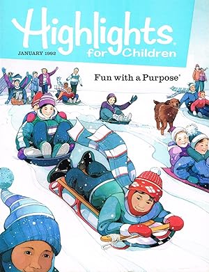 Image du vendeur pour HIGHLIGHTS FOR CHILDREN: Fun with a Purpose: Volume 47, No. 1, January 1992, Issue 485 mis en vente par SUNSET BOOKS