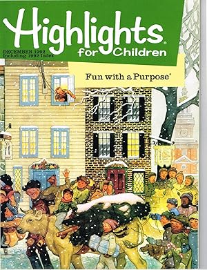 Image du vendeur pour HIGHLIGHTS FOR CHILDREN: Fun with a Purpose: Volume 47, No. 11, December 1992 including 1992 Index, Issue 495 mis en vente par SUNSET BOOKS