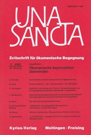 Una Sancta 60.Jahrgang. Heft 2. Hauptthema: Ökumenische Asymmetrien überwinden.