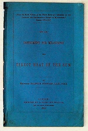 Image du vendeur pour On an Instrument for Measuring the Direct Heat of the Sun mis en vente par The Kelmscott Bookshop, ABAA