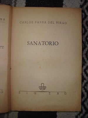 Seller image for Sanatorio for sale by Libros del cuervo