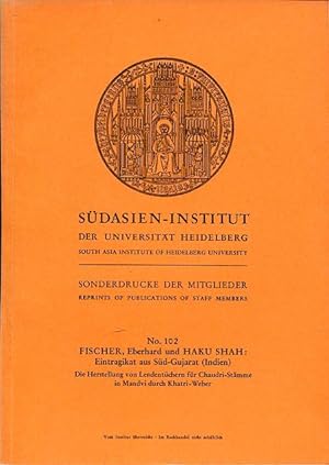 Imagen del vendedor de Eintragikat aus Sd-Gujarat (Indien). Die Herstellung von Lendentchern fr Chaudri-Stmme in Mandvi durch Khatri-Weber. a la venta por Antiquariat am Flughafen