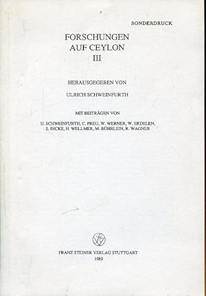 Seller image for Forschungen auf Ceylon III. hier nur die Einfhrung. for sale by Antiquariat am Flughafen