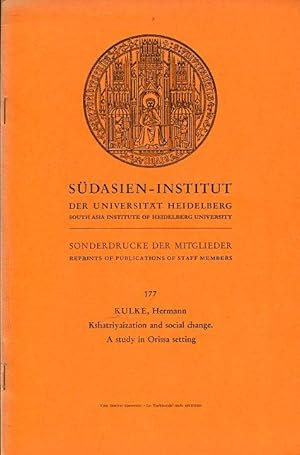 Bild des Verkufers fr Kshatriyaization and social change. Abbildungen study in Orissa setting. zum Verkauf von Antiquariat am Flughafen