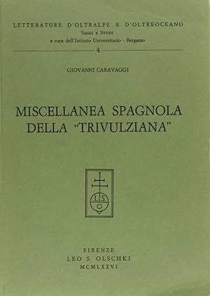 Bild des Verkufers fr Miscellanea spagnola della Trivulziana zum Verkauf von Libro Co. Italia Srl