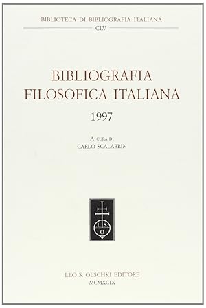 Bild des Verkufers fr Bibliografia Filosofica Italiana (1997) zum Verkauf von Libro Co. Italia Srl
