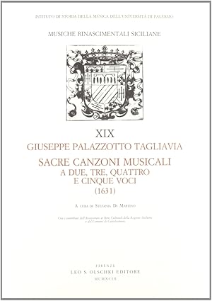 Seller image for Sacre canzoni musicali a due, tre, quattro e cinque voci (1631) for sale by Libro Co. Italia Srl