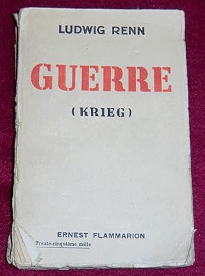 Imagen del vendedor de GUERRE (Krieg) a la venta por LE BOUQUINISTE