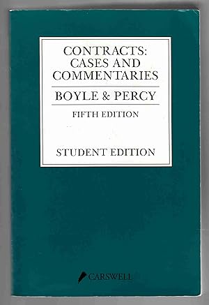 Image du vendeur pour Contracts: Cases and Commentaries Student Edition, Fifth Edition mis en vente par Riverwash Books (IOBA)