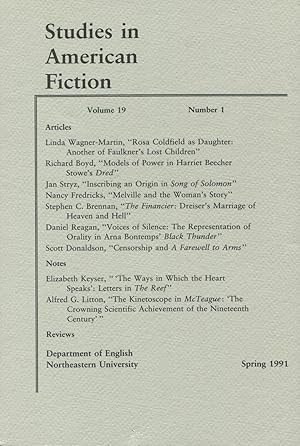 Seller image for Studies in American Fiction for sale by Kenneth A. Himber