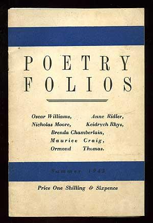 Image du vendeur pour Poetry Folios mis en vente par Between the Covers-Rare Books, Inc. ABAA