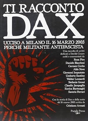 Seller image for Ti Racconto Dax. Ucciso a Milano il 6 Marzo 2003 Perch Miltante Antifascista for sale by Libro Co. Italia Srl