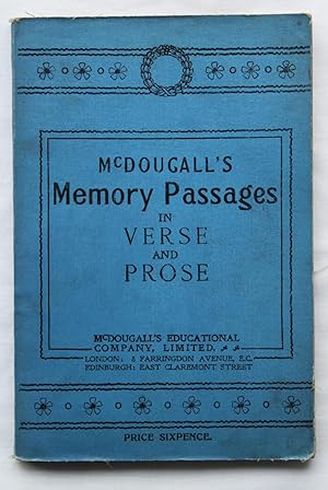McDougall's Memory Passages in Verse and Prose for Pupils in Senior Classes