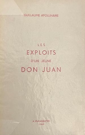 Image du vendeur pour Les exploits d'un jeune Don Juan * mis en vente par OH 7e CIEL