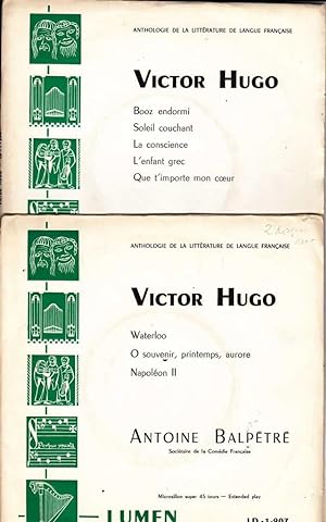 Image du vendeur pour Victor Hugo * mis en vente par OH 7e CIEL