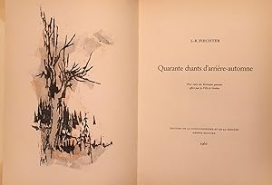 Seller image for Quarante chants d'arrire-automne * for sale by OH 7e CIEL