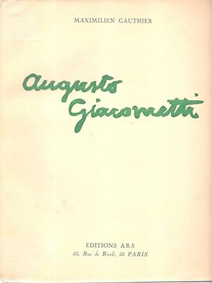 Seller image for Augusto Giacometti * for sale by OH 7e CIEL