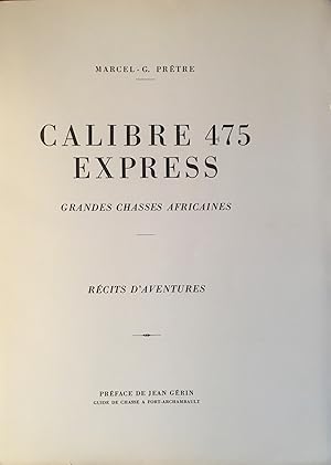 Seller image for Calibre 475 express * for sale by OH 7e CIEL