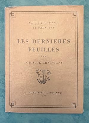 Seller image for Le jardinier du Parnasse. Les dernires feuilles * for sale by OH 7e CIEL