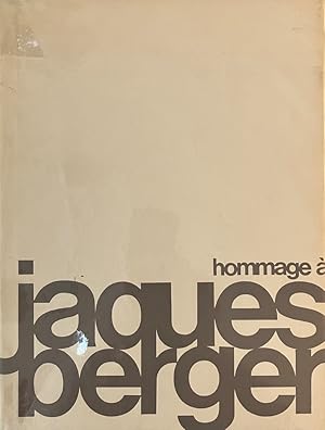 Seller image for Hommage  Jacques Berger * for sale by OH 7e CIEL