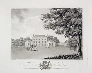 Original Antique Engraving Illustrating Wiseton Hall, The Seat of Jonathan Acklom Esq. Published ...