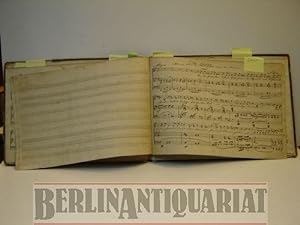 Bild des Verkufers fr Handgeschriebenes Notenbuch von A. F. Arnold. zum Verkauf von BerlinAntiquariat, Karl-Heinz Than