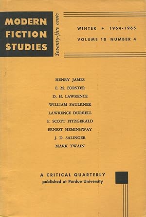 Seller image for Modern Fiction Studies for sale by Kenneth A. Himber