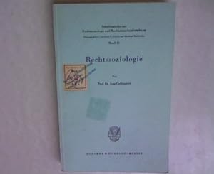 Bild des Verkufers fr Rechtssoziologie. In: Schriftenreihe zur Rechtssoziologie und Rechtstatsachenforschung , Band 31. zum Verkauf von Antiquariat Bookfarm