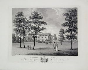 Original Antique Engraving Illustrating Enderby Hall, The Seat of Lorain Smith Esq. Published By ...
