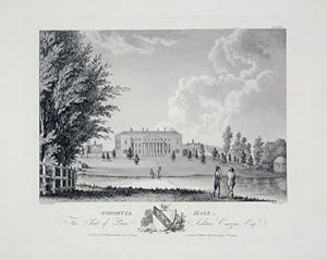 Original Antique Engraving Illustrating Gopshull Hall, The Seat of Penn Ashton Curzon Esq. Publis...