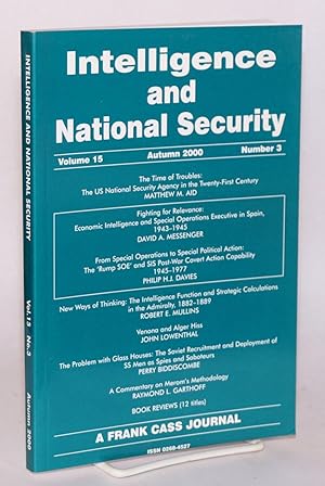 Seller image for Venona and Alger Hiss [in Intelligence and national security, volume 15 Autumn 2000 number 3] for sale by Bolerium Books Inc.
