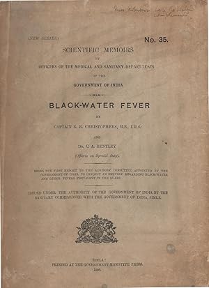 SCIENTIFIC MEMOIRS BY OFFICERS OF THE MEDICAL AND SANITARY DEPARTMENTS OF THE GOVERNMENT OF INDIA...