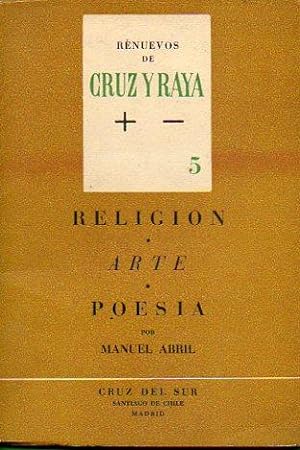 Seller image for RELIGIN. ARTE. POESA. for sale by angeles sancha libros