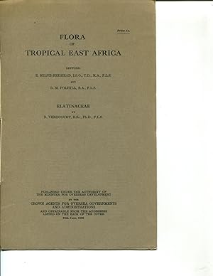 Bild des Verkufers fr Flora of Tropical East Africa: Elatinaceae zum Verkauf von Orca Knowledge Systems, Inc.