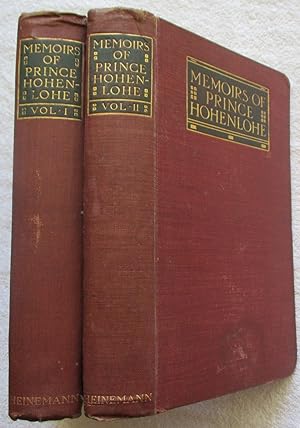 Seller image for Memoirs of Prince Chlodwig of Hohenlohe-Schillingsfuerst for sale by Glenbower Books